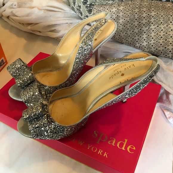 Kate Spade glitter heels - Picture 2 of 5